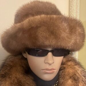Vintage Brown Mink Hat by Irene of New York